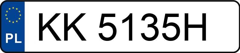 Numer rejestracyjny KK 5135H posiada RENAULT ARKANA - KK5135H