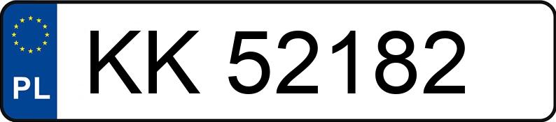Numer rejestracyjny KK 52182 posiada RENAULT TALISMAN - KK52182