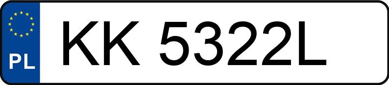 Numer rejestracyjny KK 5322L posiada AUDI A5 SPORTBACK - KK5322L