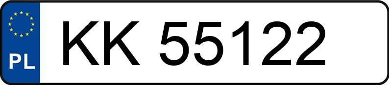 Numer rejestracyjny KK 55122 posiada BMW 320 - KK55122