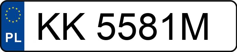 Numer rejestracyjny KK 5581M posiada BMW 346L - KK5581M