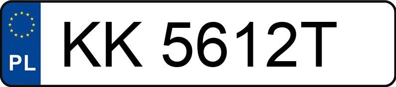 Numer rejestracyjny KK 5612T posiada TOYOTA PRIUS - KK5612T