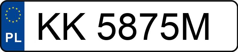 Numer rejestracyjny KK 5875M posiada BMW M2 - KK5875M