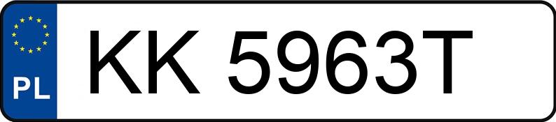 Numer rejestracyjny KK 5963T posiada RENAULT MEGANE - KK5963T