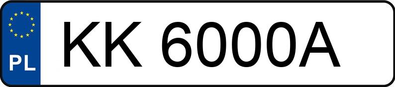 Numer rejestracyjny KK 6000A posiada VOLKSWAGEN Golf VI 2.0 TSI MR`08 E5 GTI - KK6000A Numer rejestracyjny KK 6000A posiada VOLKSWAGEN Golf VI 2.0 TSI MR`08 E5 GTI - KK6000A