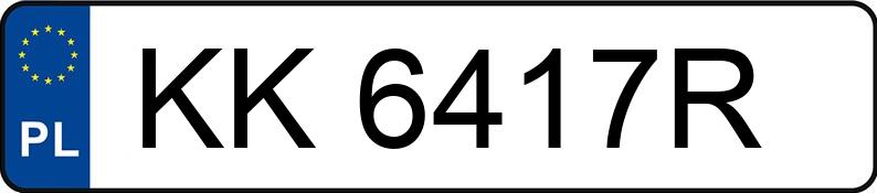 Numer rejestracyjny KK 6417R posiada SKODA OCTAVIA 1Z - KK6417R
