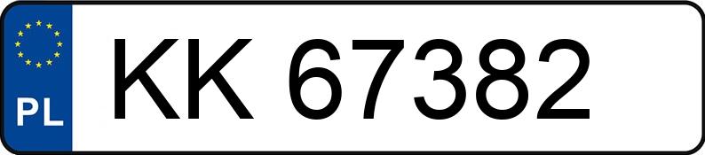 Numer rejestracyjny KK 67382 posiada JAGUAR F-PACE - KK67382 Numer rejestracyjny KK 67382 posiada JAGUAR F-PACE - KK67382
