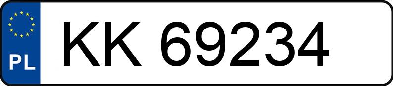 Numer rejestracyjny KK 69234 posiada MERCEDES-BENZ A 170 - KK69234