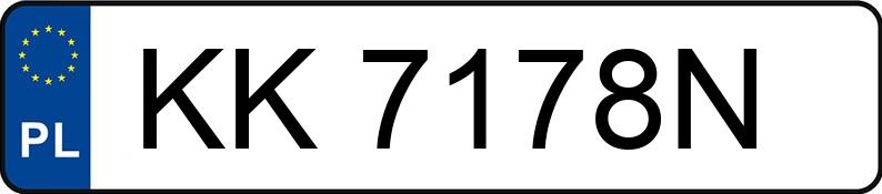Numer rejestracyjny KK 7178N posiada TOYOTA PRIUS - KK7178N Numer rejestracyjny KK 7178N posiada TOYOTA PRIUS - KK7178N