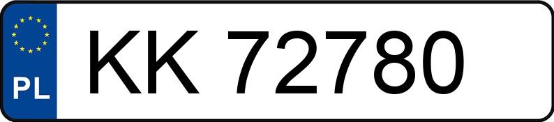 Numer rejestracyjny KK 72780 posiada VOLKSWAGEN KOMBI - KK72780