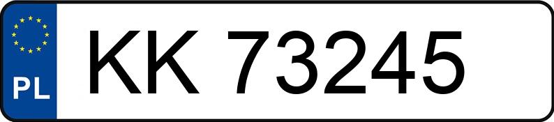 Numer rejestracyjny KK 73245 posiada BMW 320D XDRIVE - KK73245 Numer rejestracyjny KK 73245 posiada BMW 320D XDRIVE - KK73245