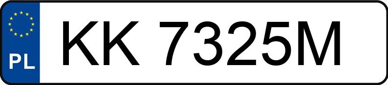 Numer rejestracyjny KK 7325M posiada SKODA KAMIQ - KK7325M