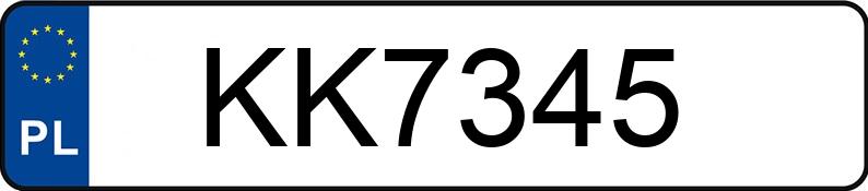 Numer rejestracyjny KK 7345 posiada SUZUKI Choppery/Cruisery VS 750 Intruder - KK7345