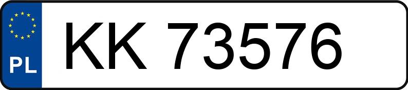 Numer rejestracyjny KK 73576 posiada AUDI A4 AVANT - KK73576