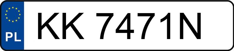 Numer rejestracyjny KK 7471N posiada BMW 320 Diesel MR`12 E5 F30 320 Diesel MR`12 E5 F30 - KK7471N