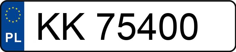 Numer rejestracyjny KK 75400 posiada BMW 318 Diesel MR`16 E6 F30 xDrive - KK75400