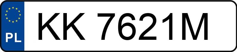 Numer rejestracyjny KK 7621M posiada JEEP Grand Cherokee IV MR`14 E5 Overland - KK7621M