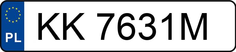 Numer rejestracyjny KK 7631M posiada BMW X3 - KK7631M