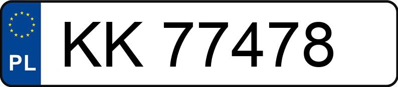 Numer rejestracyjny KK 77478 posiada FORD RANGER - KK77478