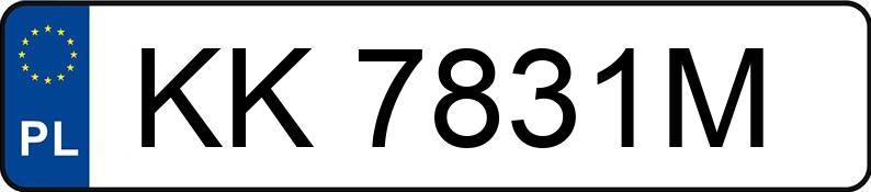 Numer rejestracyjny KK 7831M posiada SKODA OCTAVIA - KK7831M