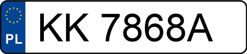 Numer rejestracyjny KK 7868A posiada VOLKSWAGEN TOUAREG - KK7868A