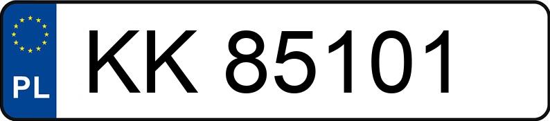 Numer rejestracyjny KK 85101 posiada PORSCHE 911 Carrera (992) MR`19 E6d - KK85101