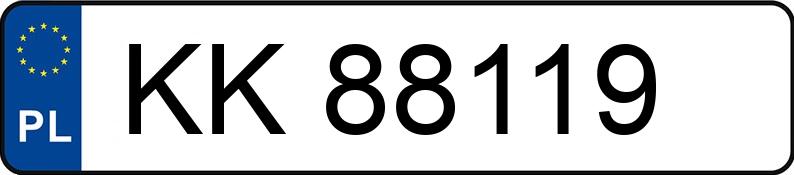 Numer rejestracyjny KK 88119 posiada RENAULT CAPTUR - KK88119