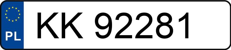 Numer rejestracyjny KK 92281 posiada IVECO/NPS 50C21 IS52CI2BA/Z - KK92281