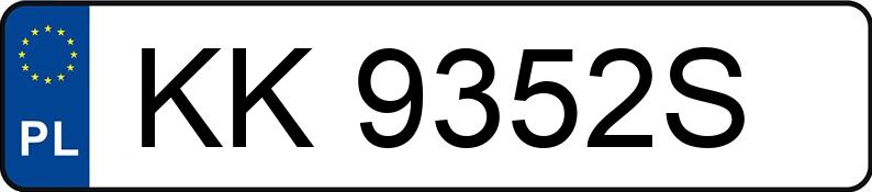 Numer rejestracyjny KK 9352S posiada SKODA OCTAVIA RS - KK9352S