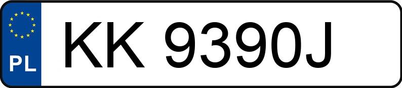 Numer rejestracyjny KK 9390J posiada FORD TRANSIT COURIER - KK9390J