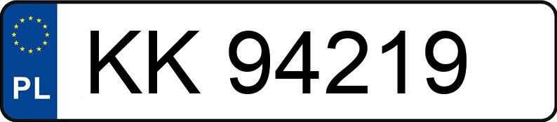 Numer rejestracyjny KK 94219 posiada TOYOTA TOYOTA YARIS - KK94219