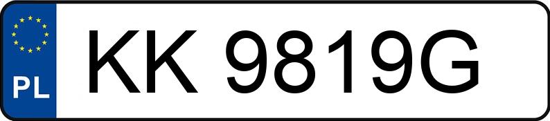 Numer rejestracyjny KK 9819G posiada BMW 320i MR`22 E6d/e G20 xDrive Steptronic - KK9819G