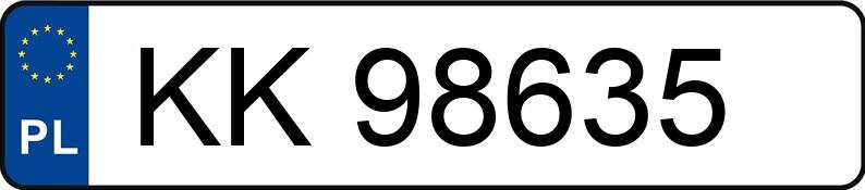 Numer rejestracyjny KK 98635 posiada FIAT PANDA - KK98635 Numer rejestracyjny KK 98635 posiada FIAT PANDA - KK98635