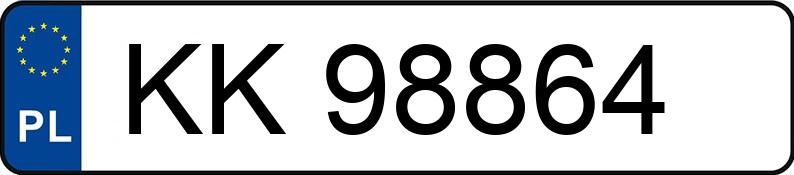 Numer rejestracyjny KK 98864 posiada BMW 320D XDRIVE - KK98864