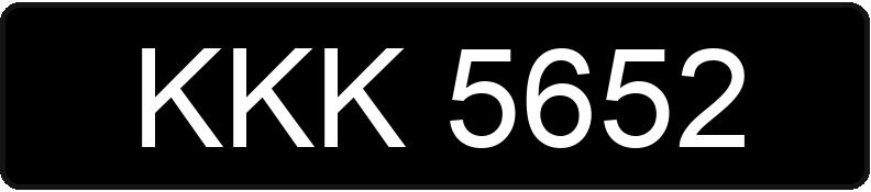 Numer rejestracyjny KKK 5652 posiada TRABANT 601 - KKK5652