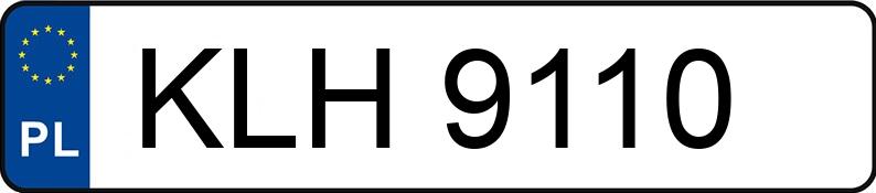 Numer rejestracyjny KLH 9110 posiada FSO-WARSZAWA ZASTAVA - KLH9110