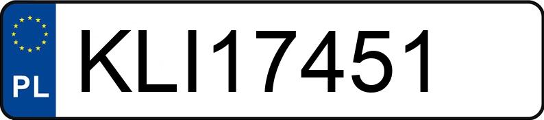 Numer rejestracyjny KLI 17451 posiada RENAULT R 19 1.9D - KLI17451 Numer rejestracyjny KLI 17451 posiada RENAULT R 19 1.9D - KLI17451