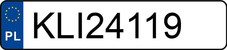 Numer rejestracyjny KLI 24119 posiada TOYOTA AVENSIS - KLI24119