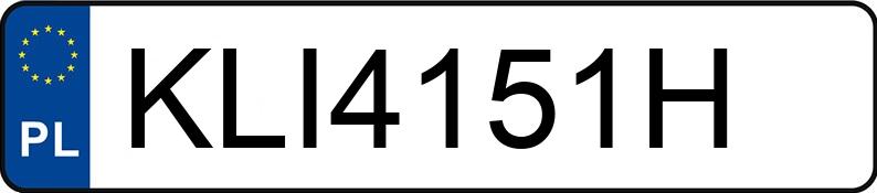 Numer rejestracyjny KLI 4151H posiada BMW 316I - KLI4151H