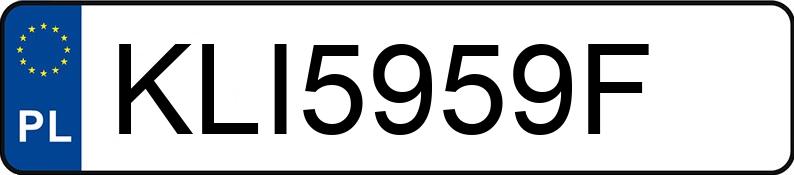 Numer rejestracyjny KLI 5959F posiada HYUNDAI KONA - KLI5959F