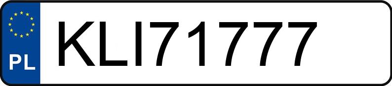 Numer rejestracyjny KLI 71777 posiada AUDI A5 SPORTBACK - KLI71777 Numer rejestracyjny KLI 71777 posiada AUDI A5 SPORTBACK - KLI71777
