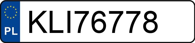 Numer rejestracyjny KLI 76778 posiada MAZDA 6 - KLI76778