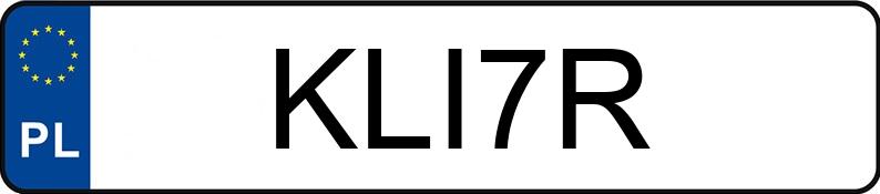 Numer rejestracyjny KLI 7R posiada HAKO HAKOTRAC - KLI7R