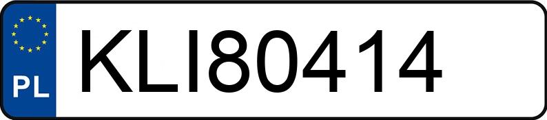 Numer rejestracyjny KLI 80414 posiada CITROEN C4 1.6 HDI - KLI80414