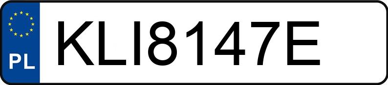 Numer rejestracyjny KLI 8147E posiada AUDI A7 - KLI8147E