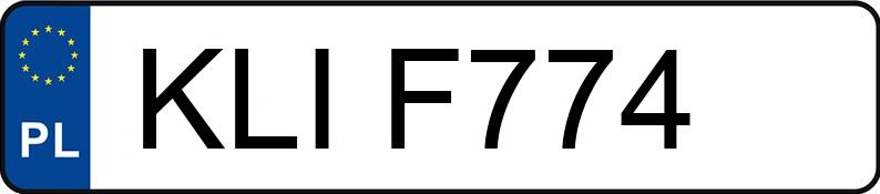 Numer rejestracyjny KLI F774 posiada AUDI 100 S4 Quattro 2.2 Kat. C4 T - KLIF774