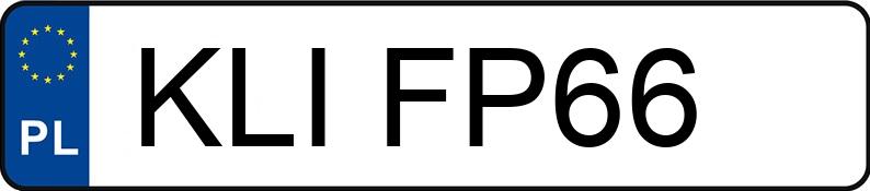 Numer rejestracyjny KLI FP66 posiada CITROEN C5 2.0 HDI MR`05 E4 SX - KLIFP66