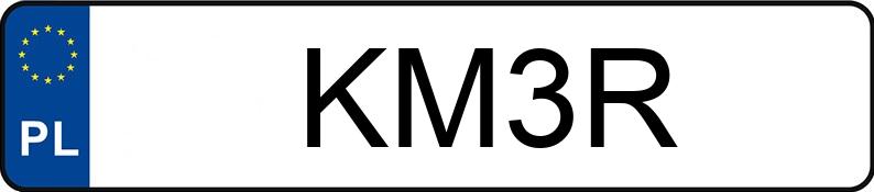 Numer rejestracyjny KM 3R posiada FORD Mustang 5.0 MR`15 E6 - KM3R