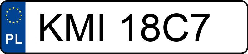 Numer rejestracyjny KMI 18C7 posiada AUDI A6 - KMI18C7 Numer rejestracyjny KMI 18C7 posiada AUDI A6 - KMI18C7