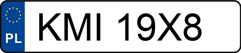 Numer rejestracyjny KMI 19X8 posiada PEUGEOT 307 1.6 HDI - KMI19X8